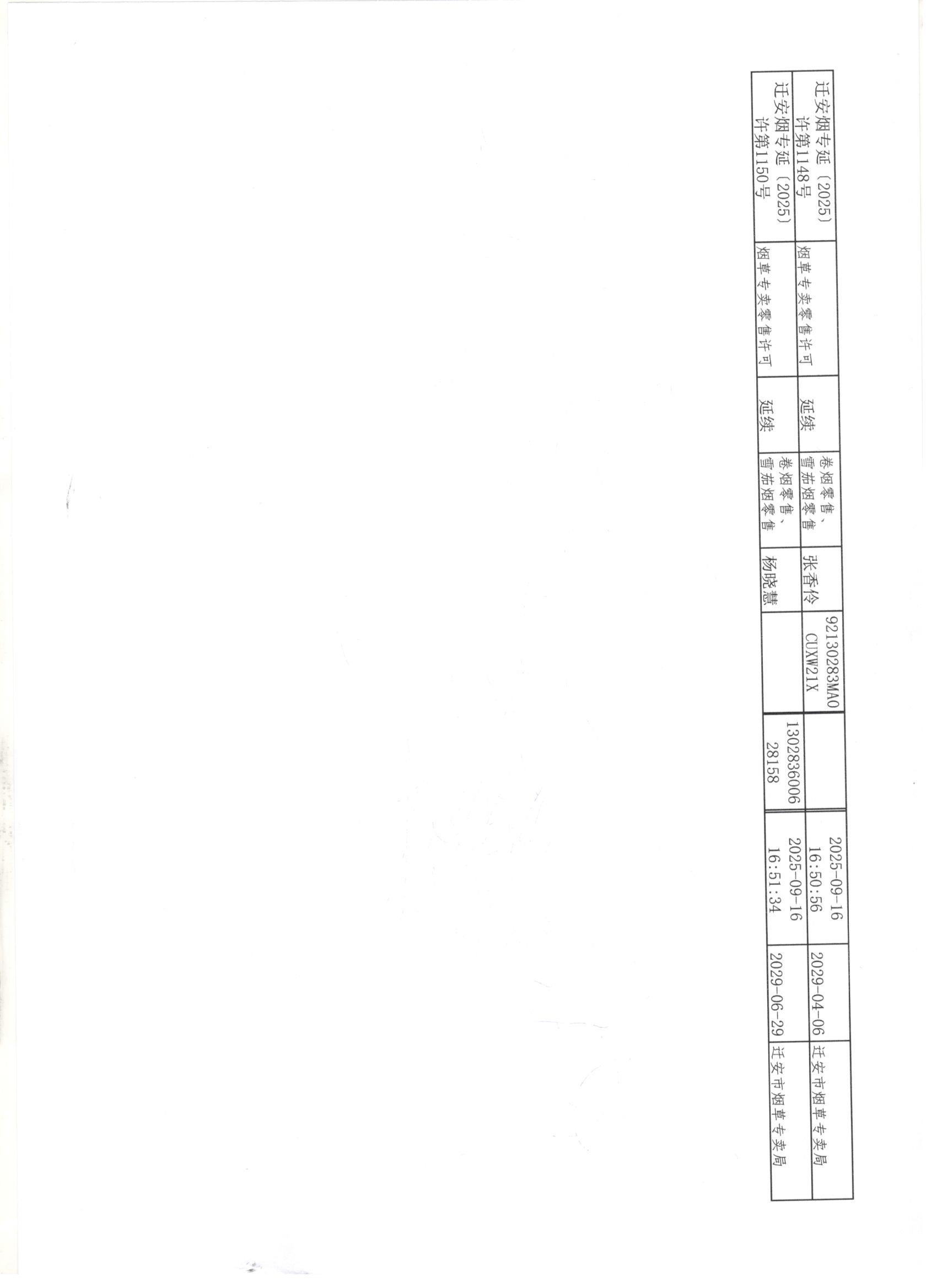 迁安市烟草专卖局2025年9月13日至9月20日行政许可办理公示4 001 001.jpg